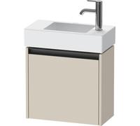Duravit Ketho.2 bâti-support de lavabo, charnières à gauche, 484x440x238mm, pour Vero Air 072450, K25072L83830000, Couleur: taupe supermatt