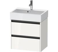 Duravit Ketho.2 bâti-support de lavabo, Compact, 584x549x390mm, pour Vero Air 236860, K25273022220000, Couleur: Décor blanc brillant