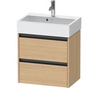 Duravit Ketho.2 bâti-support de lavabo, Compact, 584x549x390mm, pour Vero Air 236860, K25273030300000, Couleur: Chêne Nature