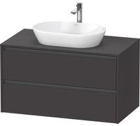 Duravit Ketho.2 bÃ¢ti-support pour lavabo, 1000x568x550mm, K248960, Coloris: supermatt en graphite - K24896080800000
