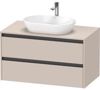 Duravit Ketho.2 bÃ¢ti-support pour lavabo, 1000x568x550mm, K248960, Coloris: DÃÂ©cor taupe mat - K24896091910000