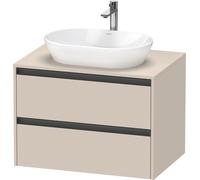 Duravit Ketho.2 bâti-support pour lavabo, 800x568x550mm, K24895083830000, Couleur: taupe supermatt
