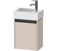 Duravit Ketho.2 bâti-support de lavabo suspendu, 1 porte, charnière à gauche, 364x440x238mm, pour Vero Air 072438, K25071L91910000, Couleur: DÃ©cor taupe mat
