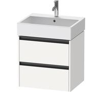 Duravit Ketho.2 bâti-support de lavabo suspendu, 2 tiroirs, 584x440x460mm, pour Vero Air 235060, K25275018180000, Couleur: Décor blanc mat