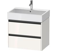 Duravit Ketho.2 bâti-support de lavabo suspendu, 2 tiroirs, 684x440x460mm, pour Vero Air 235070, K25276022220000, Couleur: Décor blanc brillant