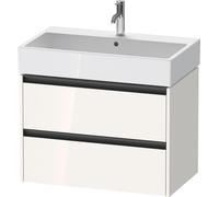Duravit Ketho.2 bâti-support de lavabo suspendu, 2 tiroirs, 784x440x460mm, pour Vero Air 235080, K25277022220000, Couleur: Décor blanc brillant