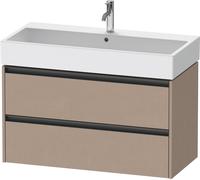 Duravit Ketho.2 bâti-support de lavabo suspendu, 2 tiroirs, 984x440x460mm, pour Vero Air 235010, K25278075750000, Couleur: Décor lin mat