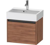 Duravit Ketho.2 bâti-support de lavabo suspendu, Compact, 584x440x390mm, pour Vero Air 236860, 1 tiroir, K25073079790000, Couleur: Décor noyer naturel