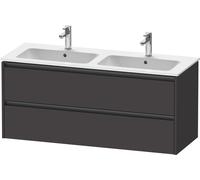 Duravit Ketho.2 bâti-support lavabo suspendu, 2 tiroirs, 1280x550x480mm, pour ME by Starck 233613, K25266080800000, Couleur: Décor graphite super mat