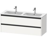 Duravit Ketho.2 bâti-support lavabo suspendu, 2 tiroirs, 1280x550x480mm, pour ME by Starck 233613, K25266018180000, Couleur: Décor blanc mat
