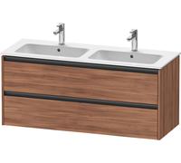 Duravit Ketho.2 bâti-support lavabo suspendu, 2 tiroirs, 1280x550x480mm, pour ME by Starck 233613, K25266079790000, Couleur: Décor noyer naturel
