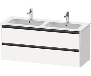 Duravit Ketho.2 bâti-support lavabo suspendu, 2 tiroirs, 1280x550x480mm, pour ME by Starck 233613, K25266018180000, Couleur: Décor blanc mat