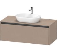 Duravit Ketho.2 bâti-support pour lavabo en console, 1200x459x550mm, 1 tiroir, K24887075750000, Couleur: Décor lin mat