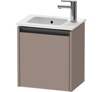 Duravit Ketho.2 bâti-support pour lavabo suspendu, 1 porte, charnière à gauche, 410x440x292mm, K25060L43430000, Couleur: Décor basalte mat
