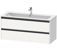 Duravit Ketho.2 bâti-support pour lavabo suspendu, 2 tiroirs, 1210x550x480mm, pour ME by Starck 233612,236112, K25265018180000, Couleur: Décor blanc mat