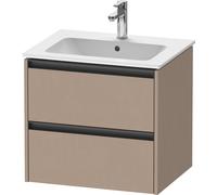 Duravit Ketho.2 bâti-support pour lavabo suspendu, 2 tiroirs, 610x550x480mm, pour ME by Starck 233663, K25262075750000, Couleur: Décor lin mat