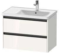Duravit Ketho.2 meuble sous-lavabo, 784x549x455mm, pour vasque D-Neo Ã droite 237080, K252860, Coloris: DÃ©cor blanc brillant - K25286022220000