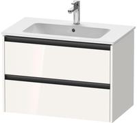 Duravit Ketho.2 bâti-support pour lavabo suspendu, 2 tiroirs, 810x550x480mm, pour ME by Starck 233683, K25263022220000, Couleur: Décor blanc brillant