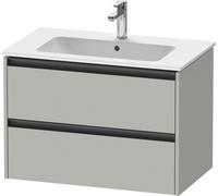Meuble Pour Lavabo Encastrable Duravit Ketho.2 2 tiroirs, poignées anthracite, pour Lavabo ME 810x550x480mm Gris béton mat K25263007070000