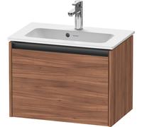 Duravit Ketho.2 bâti-support pour lavabo suspendu, 610x440x390mm, pour ME by Starck 234263, 1 tiroir, K25055079790000, Couleur: Décor noyer naturel