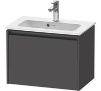 Duravit Ketho.2 bâti-support pour lavabo suspendu, 610x440x390mm, pour ME by Starck 234263, 1 tiroir, K25055049490000, Couleur: Décor graphite mat