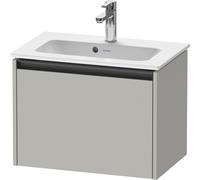 Duravit Ketho.2 bâti-support pour lavabo suspendu, 610x440x390mm, pour ME by Starck 234263, 1 tiroir, K25055007070000, Couleur: DÃ©cor gris bÃ©ton mat