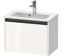 Duravit Ketho.2 bâti-support pour lavabo suspendu, 610x440x390mm, pour ME by Starck 234263, 1 tiroir, K25055022220000, Couleur: Décor blanc brillant