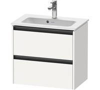 Duravit Ketho.2 bâti-support pour lavabo suspendu, Compact, 610x549x390mm, pour ME by Starck 234263, 2 tiroirs, K25255018180000, Couleur: Décor blanc mat