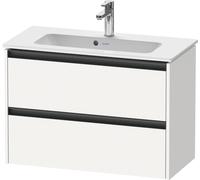 Duravit Ketho.2 bâti-support pour lavabo suspendu, Compact, 810x549x390mm, pour ME by Starck 234283, 2 tiroirs, K25256018180000, Couleur: Décor blanc mat