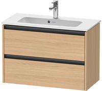 Duravit Ketho.2 bâti-support pour lavabo suspendu, Compact, 810x549x390mm, pour ME by Starck 234283, 2 tiroirs, K25256030300000, Couleur: Décor chêne naturel