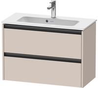 Duravit Ketho.2 bâti-support pour lavabo suspendu, Compact, 810x549x390mm, pour ME by Starck 234283, 2 tiroirs, K25256091910000, Couleur: DÃ©cor taupe mat