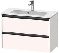 Duravit Ketho.2 bâti-support pour lavabo suspendu, Compact, 810x549x390mm, pour ME by Starck 234283, 2 tiroirs, K25256084840000, Couleur: Blanc super mat Décor