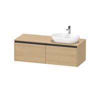 Duravit Duravit Meuble sous lavabo Ketho.2 140x55 cm, Droit, Chêne Naturel, 2 tiroirs, suspendu Quantité:1