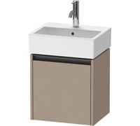 Duravit Ketho 2 meuble bas de lavabo avec 1 porte 43.4x33.8x44cm droite, avec poignée lin mat anthracite k25070r75750000