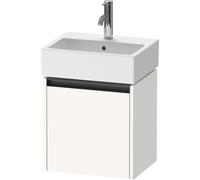 Duravit Ketho 2 meuble bas de lavabo avec 1 porte 43.4x33.8x44cm gauche, avec poignée blanc super mat anthracite k25070l84840000