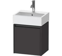 Duravit Ketho 2 meuble bas pour lavabo avec 1 porte 43.4x33.8x44cm droit, avec poignée graphite anthracite super mat k25070r80800000