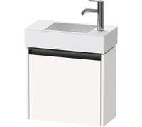 Duravit Ketho 2 meuble bas pour lavabo avec 1 porte 48,4x23,8x44cm gauche, avec poignée anthracite blanc supermat k25072l84840000