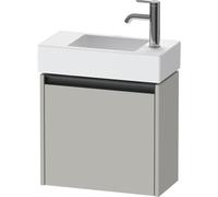 Duravit Ketho 2 meuble bas sous lavabo avec 1 porte 48.4x23.8x44cm gauche, avec poignée gris béton anthracite mat k25072l07070000