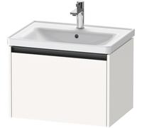 Duravit Ketho 2 meuble bas sous lavabo avec 1 tiroir 63.4x45.5x44cm avec poignée anthracite blanc super mat k25082084840000