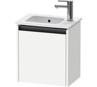 Duravit Ketho 2 meuble de lavabo avec 1 porte 41x29,2x44cm droite, avec poignée blanc mat anthracite k25060r18180000