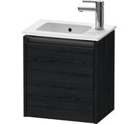 Duravit Ketho 2 meuble de lavabo avec 1 porte 41x29,2x44cm droite, avec poignée chêne anthracite noir mat k25060r16160000