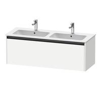 Meuble Pour Lavabo Encastrable Duravit Ketho.2 1 tiroir, poignée anthracite, pour Lavabo double ME 1280x440mm Blanc Mat K25066018180000