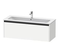 Duravit ketho 2 meuble de lavabo avec 1 tiroir pour lavabo simple 121x48x44cm avec poignée anthracite blanc mat k25065018180000