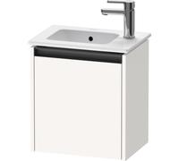 Duravit Ketho 2 meuble lavabo avec 1 porte 41x29.2x44cm gauche, avec poignée anthracite blanc supermat k25060l84840000