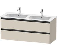 Duravit Ketho.2 meuble sous-lavabo, 1280x550x480mm, pour ME by Starck 233613, K25266083830000, Couleur: taupe supermatt