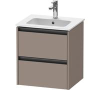 Duravit Ketho.2 Meuble sous-lavabo 51x42x54,9cm adapté pour 1 vasque Panneau de particules Basalt Mat k25261043430000