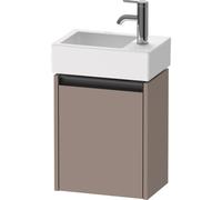 Duravit Ketho 2 meuble sous-lavabo avec 1 porte 36,4x23,8x44cm droite, avec poignée basalte anthracite mat k25071r43430000