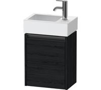 Duravit Ketho 2 meuble sous-lavabo avec 1 porte 36,4x23,8x44cm gauche, avec poignée chêne anthracite noir mat k25071l16160000