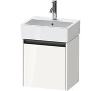 Duravit Ketho 2 meuble sous-lavabo avec 1 porte 43.4x33.8x44cm gauche, avec poignée blanc brillant anthracite k25070l22220000