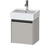 Duravit Ketho 2 meuble sous-lavabo avec 1 porte 43.4x33.8x44cm gauche, avec poignée gris béton anthracite mat k25070l07070000